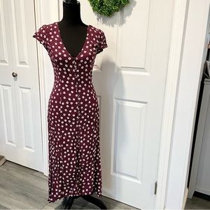 Forever 21 Floral Midi Hi-Lo Dress